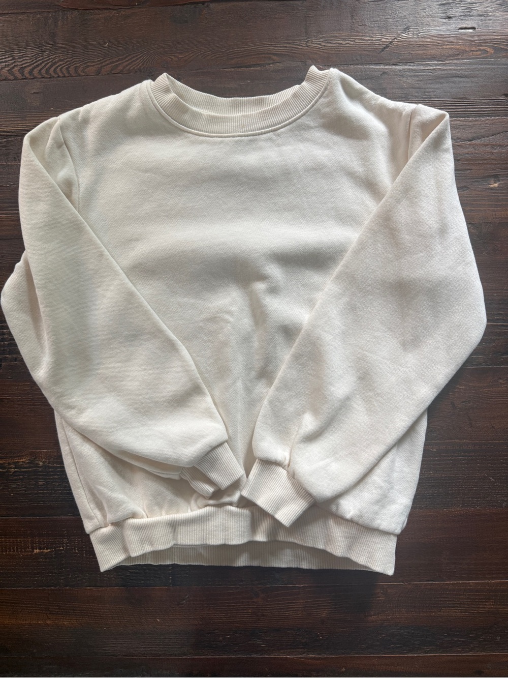 H&M Kids Off-White Crewneck SweatshirtSz 6/7